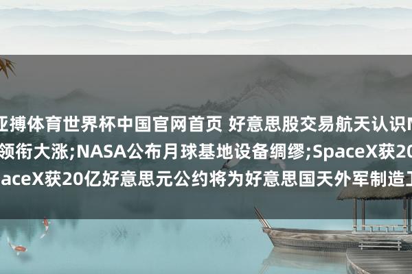 亚搏体育世界杯中国官网首页 好意思股交易航天认识Momentus Inc连接领衔大涨;NASA公布月球基地设备绸缪;SpaceX获20亿好意思元公约将为好意思国天外军制造卫星——《投资早参》