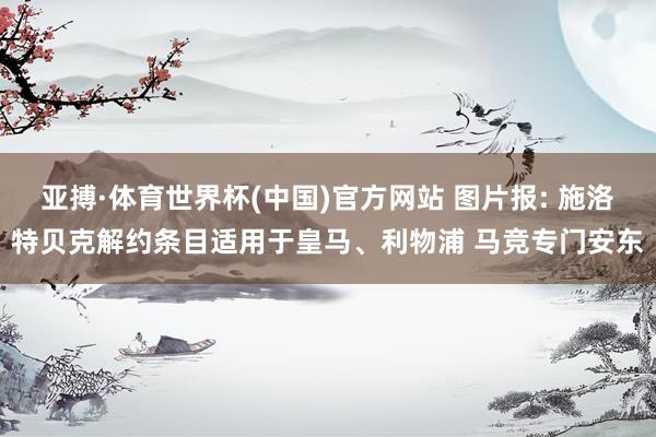 亚搏·体育世界杯(中国)官方网站 图片报: 施洛特贝克解约条目适用于皇马、利物浦 马竞专门安东