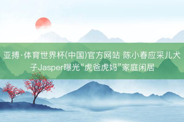 亚搏·体育世界杯(中国)官方网站 陈小春应采儿犬子Jasper曝光“虎爸虎妈”家庭闲居